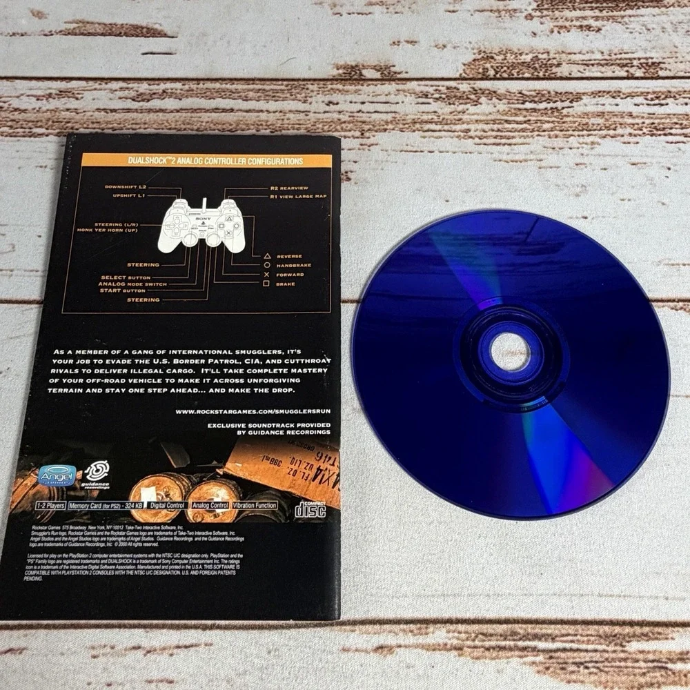 Smugglers Run PS2 Disc & Manual Only Resurfaced Tested PlayStation 2 Game Fox